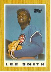 1987 Topps Mini Leaders Baseball Cards 003      Lee Smith
